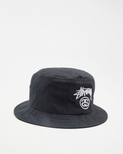 Stussy Black Bucket Hat - S/M