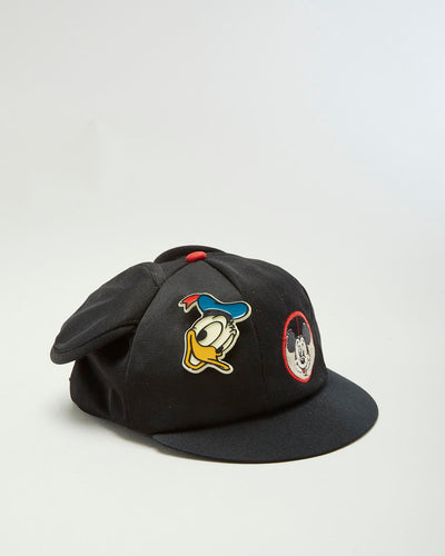 Vintage 80s Disney Mickey Mouse Black Cap - Adjustable