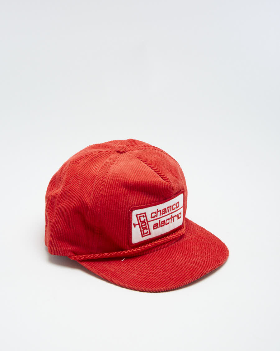 Vintage 80s Chemco Electric Red Cap - Adjustable