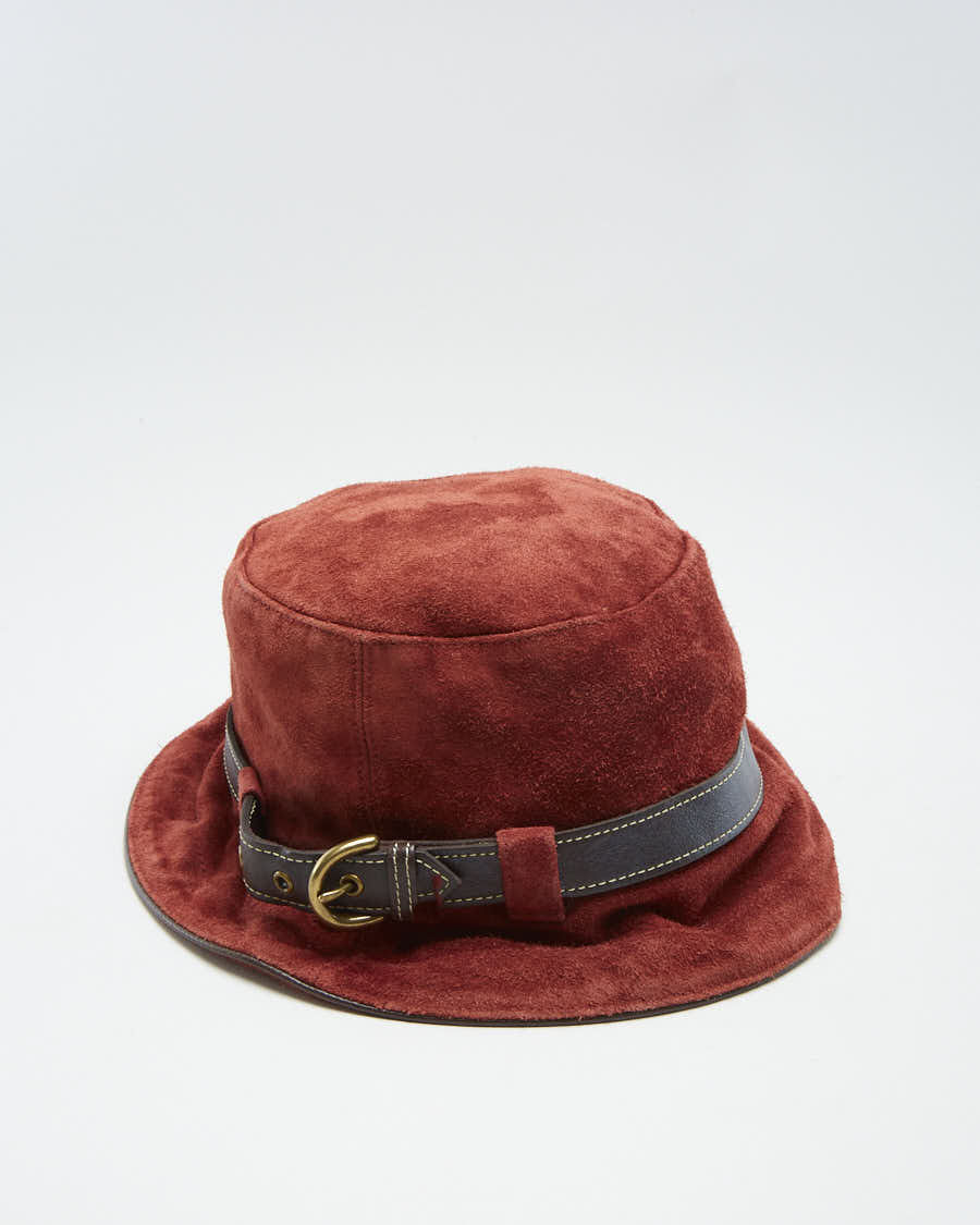 00s Coach Red Bucket Hat - S
