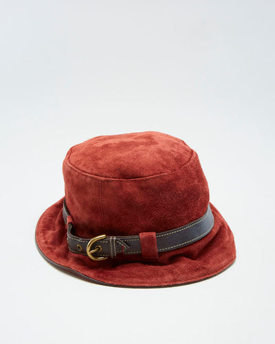 00s Coach Red Bucket Hat - S