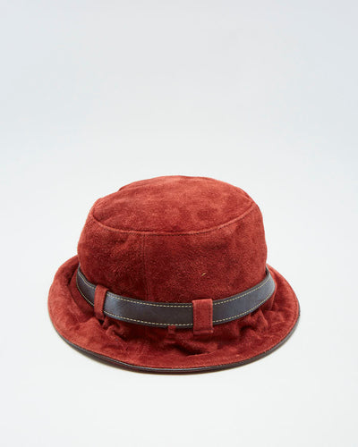 00s Coach Red Bucket Hat - S