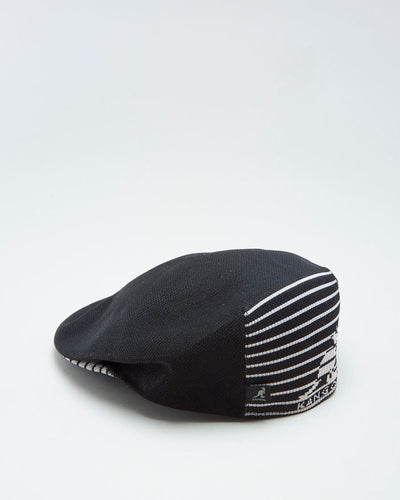 00s Kangol Black Beret Hat - L