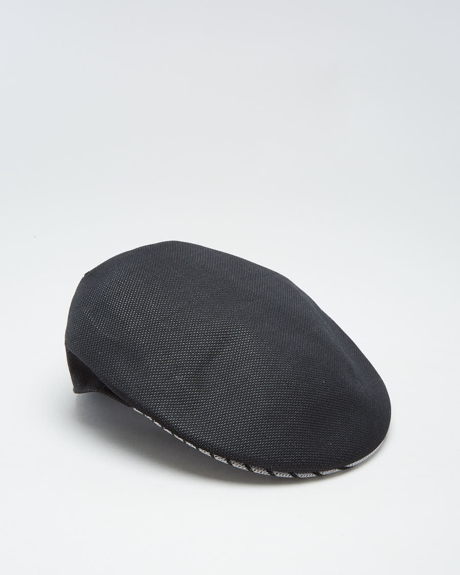 00s Kangol Black Beret Hat - L