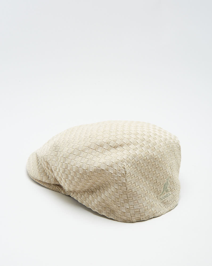 00s Kangol Beige Beret Hat - L
