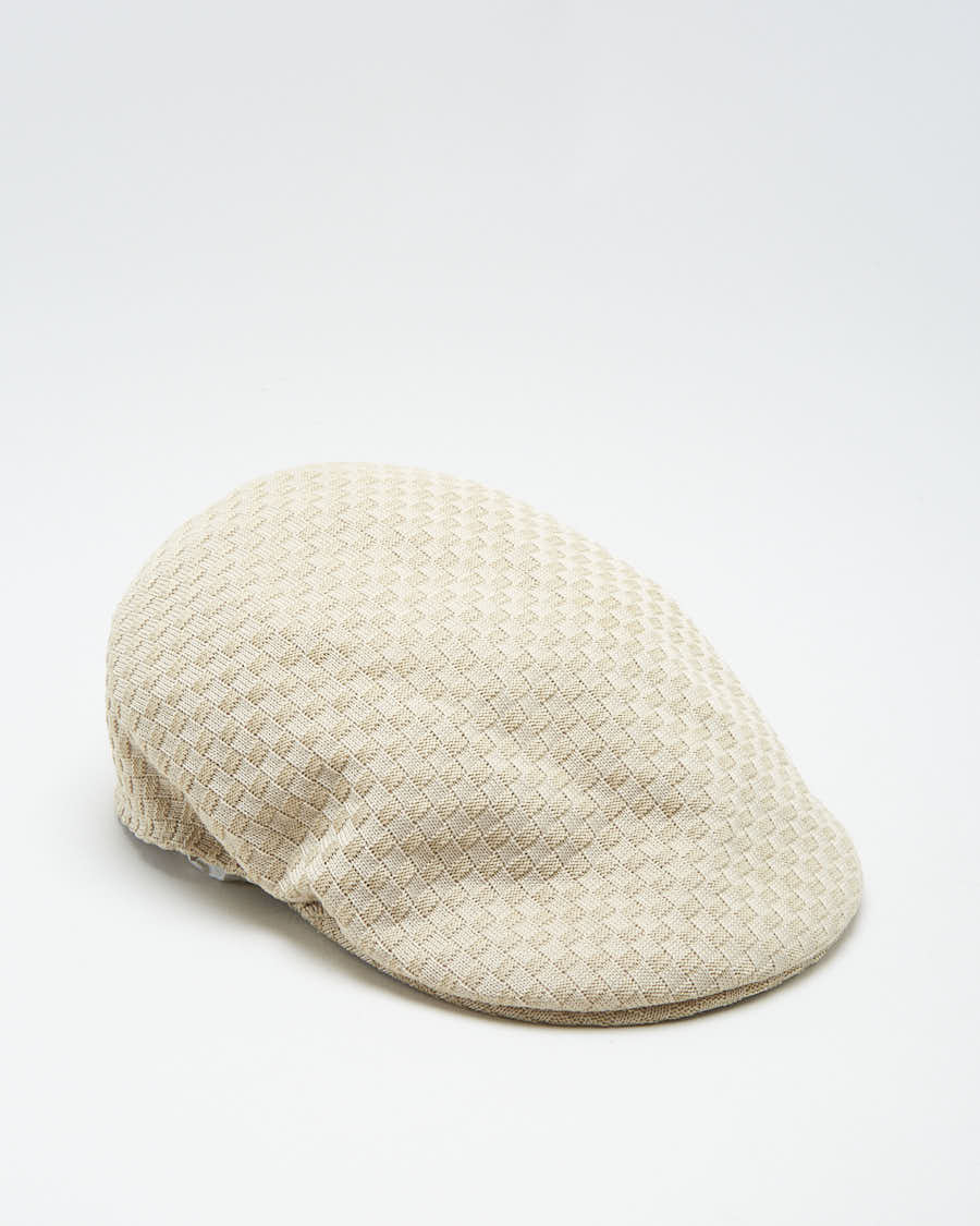 00s Kangol Beige Beret Hat - L