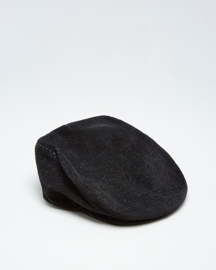 Vintage 90s Nike Black Beret Hat - L