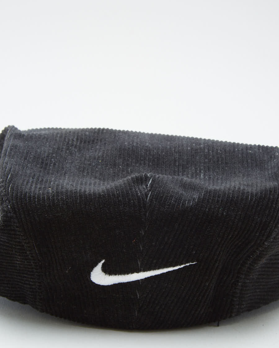 Vintage 90s Nike Black Beret Hat - L