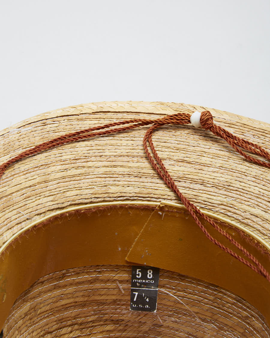 Vintage 90s Handmade Legitimo Sahuayo Palm Straw Hat - XL