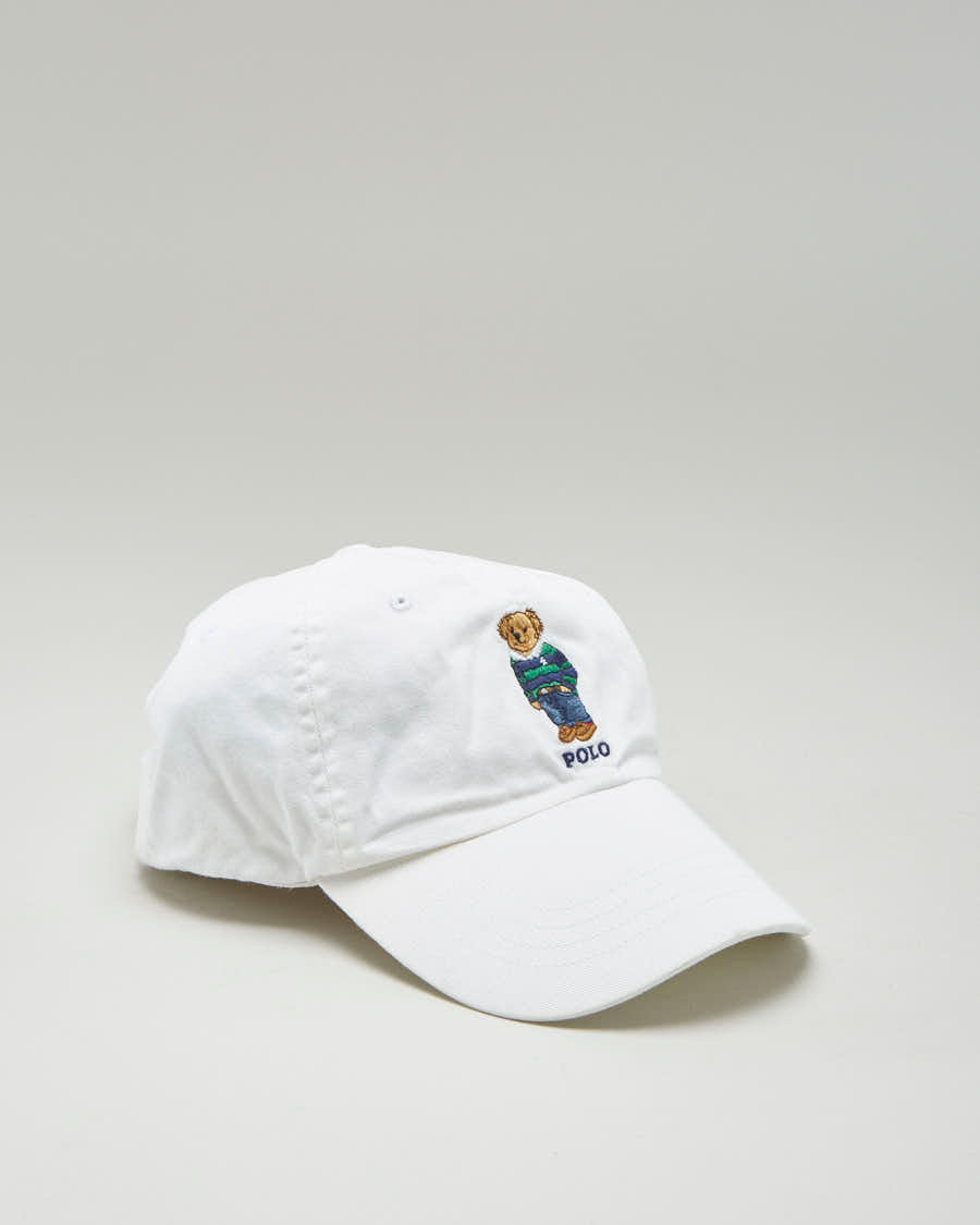 Ralph Lauren Polo Bear White Cap - Adjustable