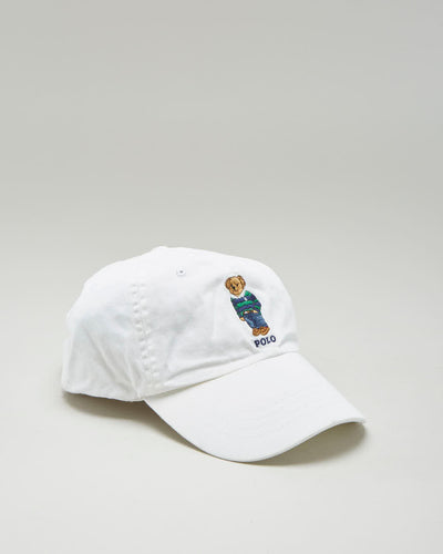 Ralph Lauren Polo Bear White Cap - Adjustable