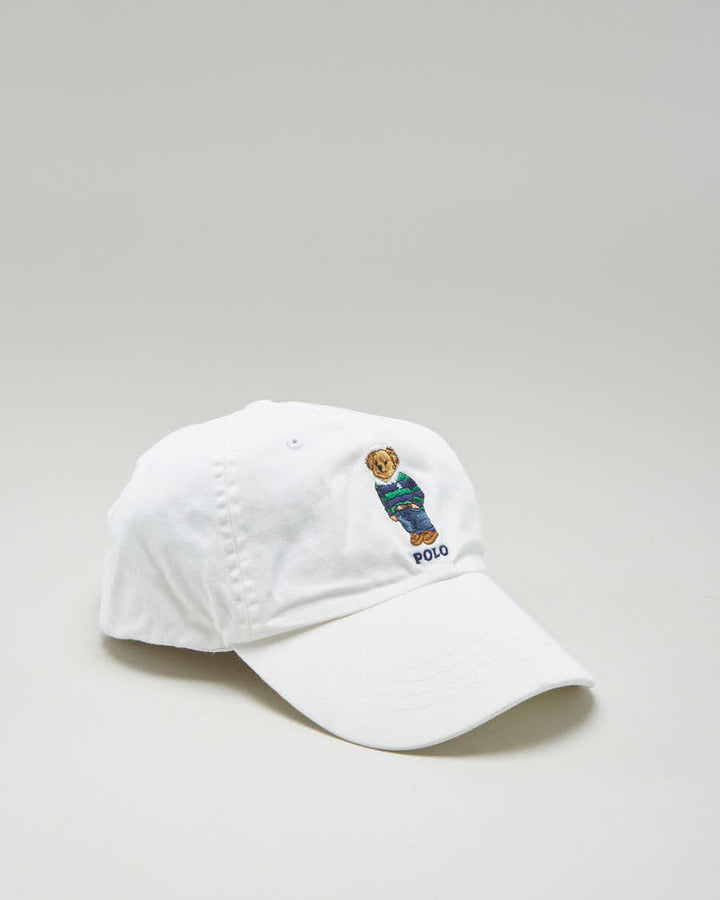 Ralph Lauren Polo Bear White Cap - Adjustable