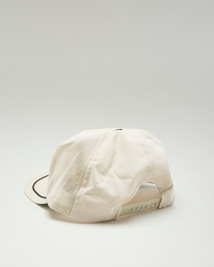 Vintage 80s Captain Morgan Rum Cream Trucker Hat - Adjustable