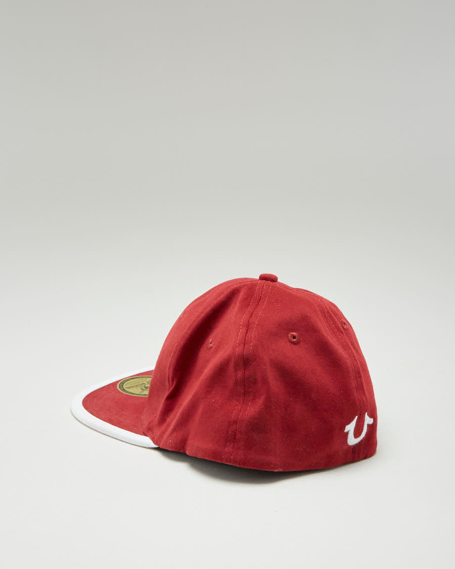 00s Y2K True Religion Red Fitted Cap - M/L