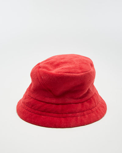 Michiko London Red Reversible Bucket Hat - M