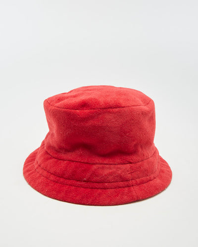 Michiko London Red Reversible Bucket Hat - M