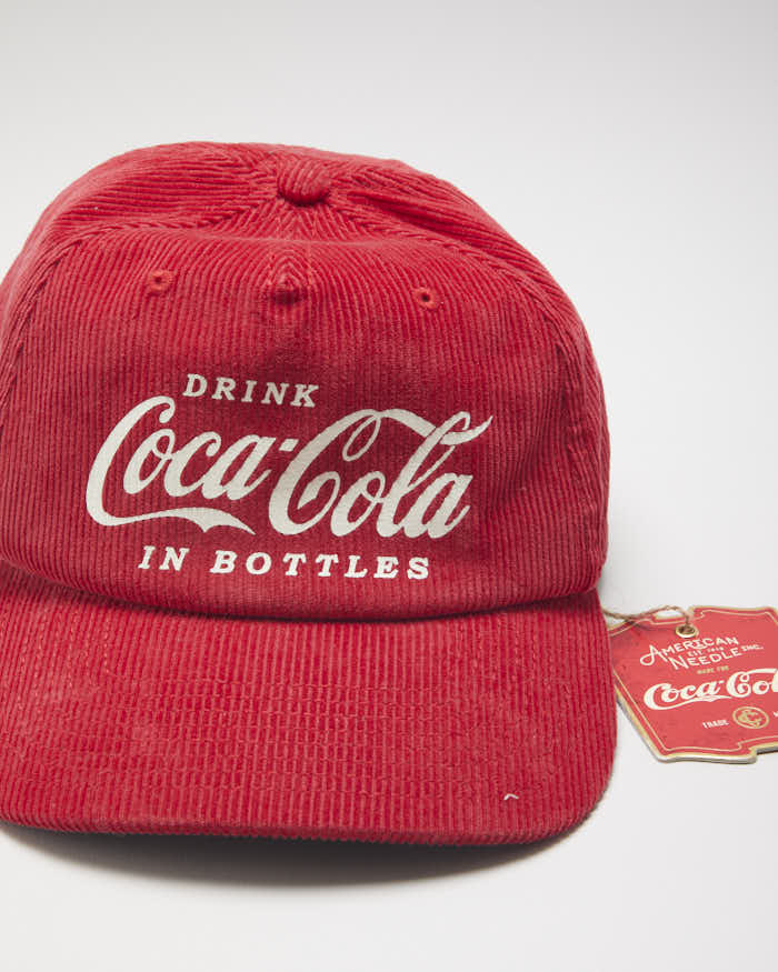 Deadstock Coca-Cola Red Corduroy Baseball Cap