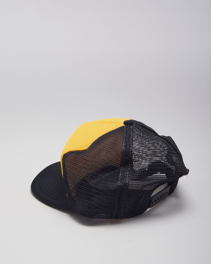 Vintage 90's Yellow Mesh Trucker Cap - OS