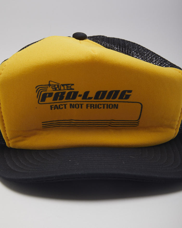 Vintage 90's Yellow Mesh Trucker Cap - OS