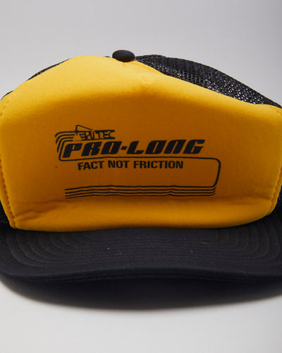 Vintage 90's Yellow Mesh Trucker Cap - OS