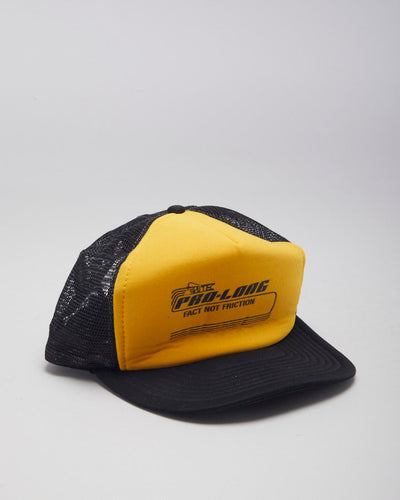 Vintage 90's Yellow Mesh Trucker Cap - OS