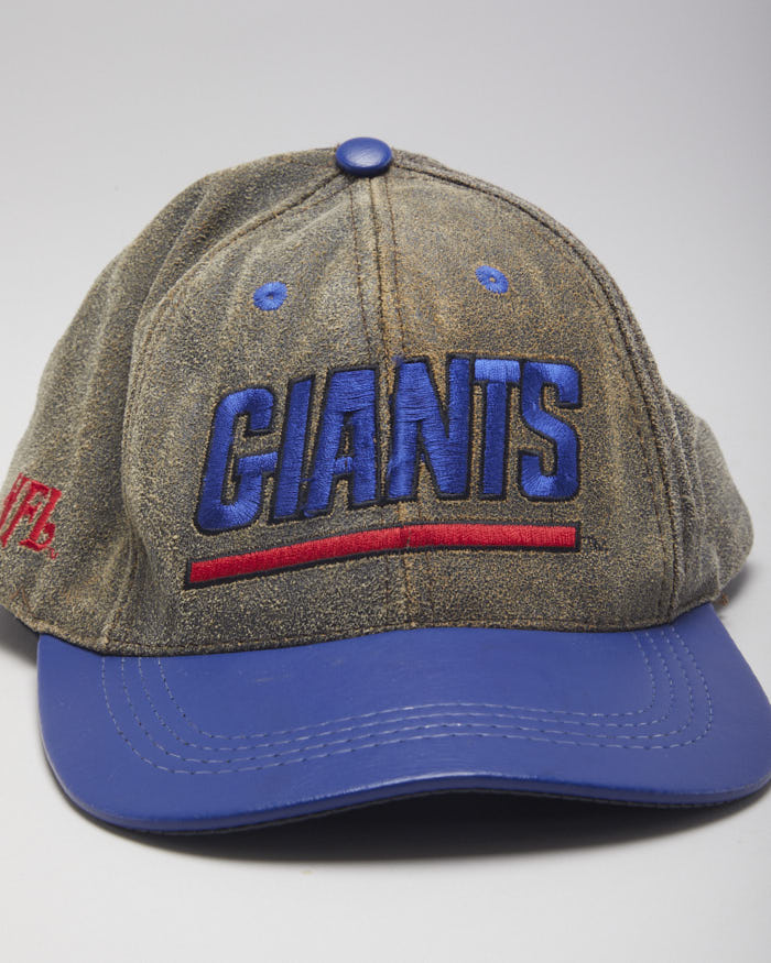 Vintage NFL GIANTS Leather Baseball Cap - OS