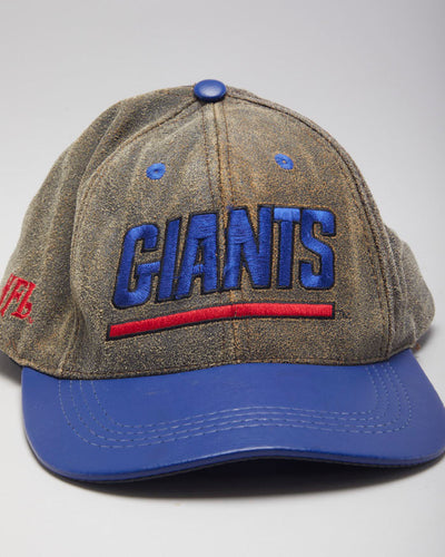 Vintage NFL GIANTS Leather Baseball Cap - OS