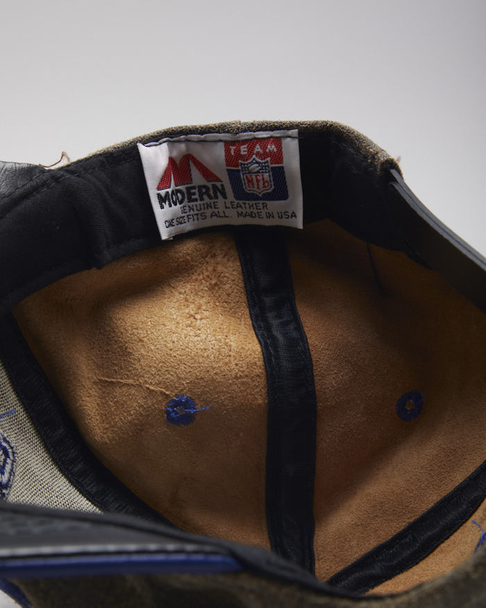 Vintage NFL GIANTS Leather Baseball Cap - OS