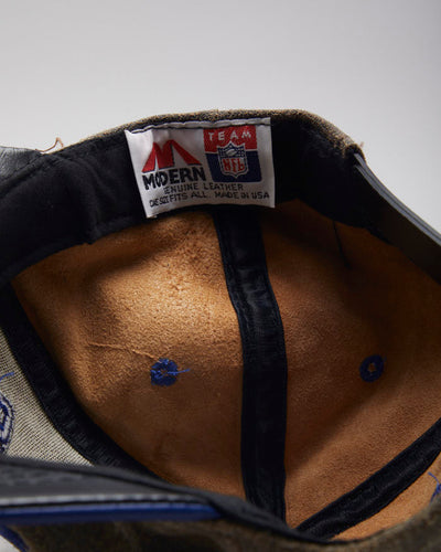 Vintage NFL GIANTS Leather Baseball Cap - OS