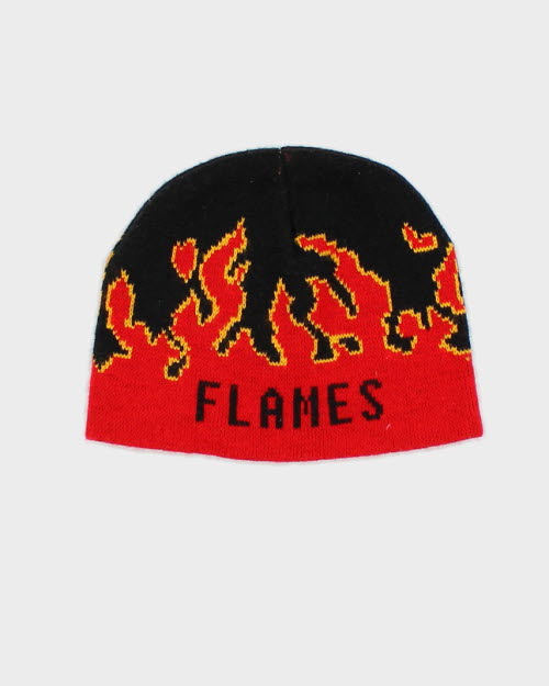 Vintage Y2K Flame Toque Beanie - OS