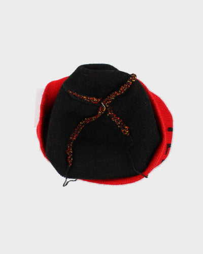 Vintage Y2K Flame Toque Beanie - OS