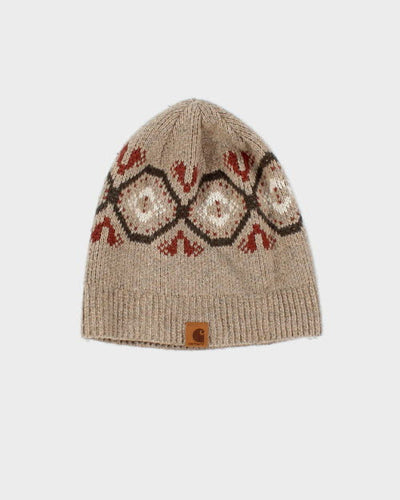 Vintage Carhartt Patterned Toque Beanie - OS