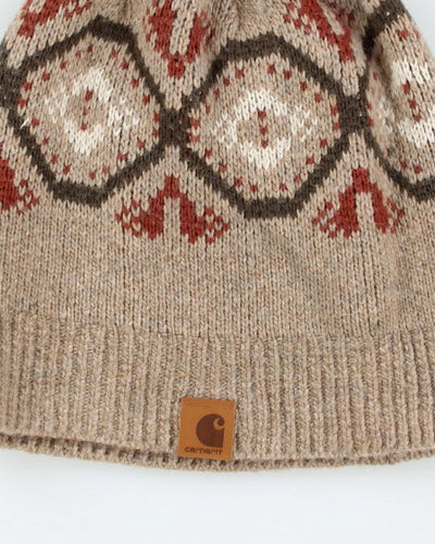 Vintage Carhartt Patterned Toque Beanie - OS