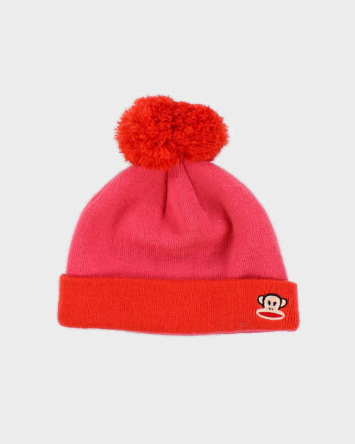 Vintage Paul Frank Two Tone Bobble Hat - OS