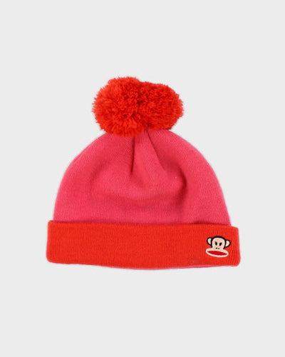 Vintage Paul Frank Two Tone Bobble Hat - OS