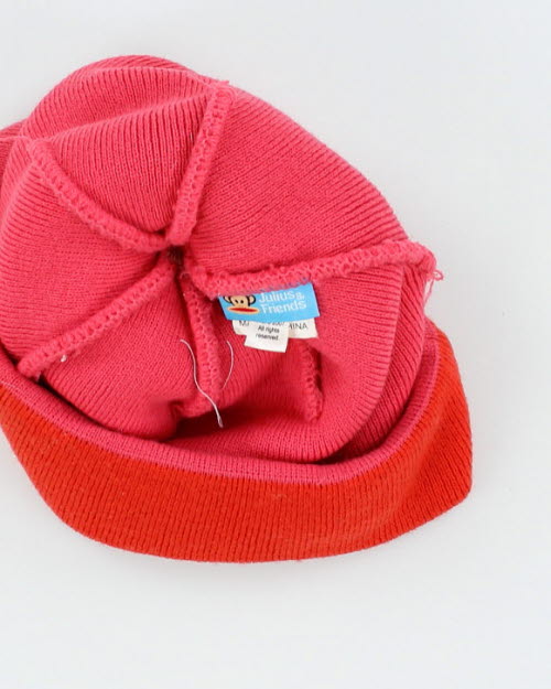 Vintage Paul Frank Two Tone Bobble Hat - OS