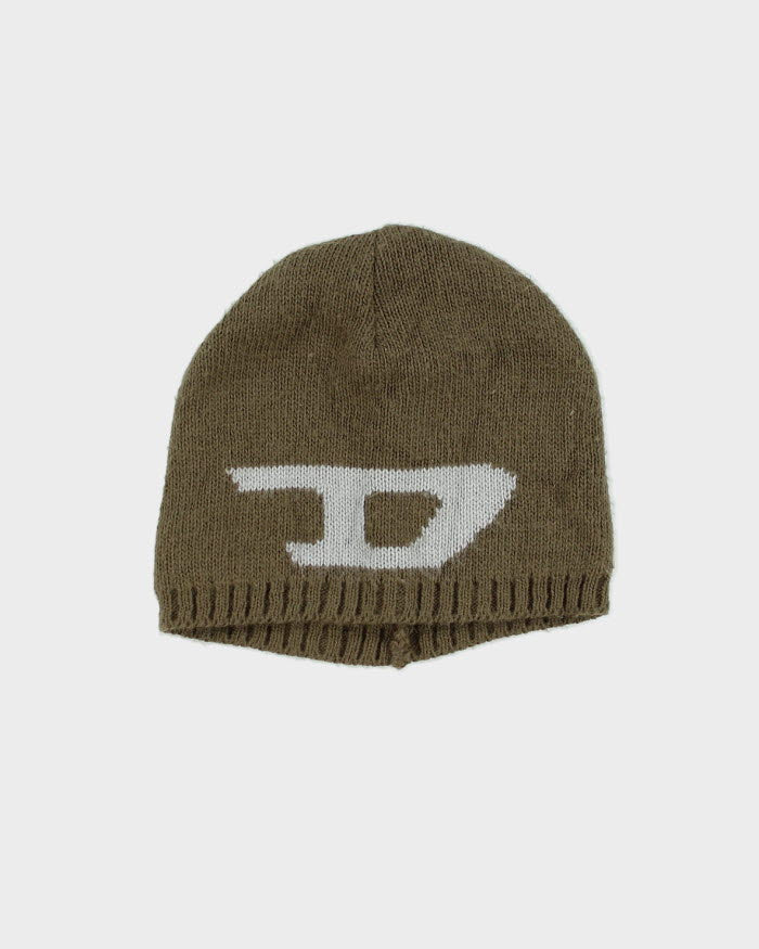 Vintage Y2K Diesel Skull Beanie - Small