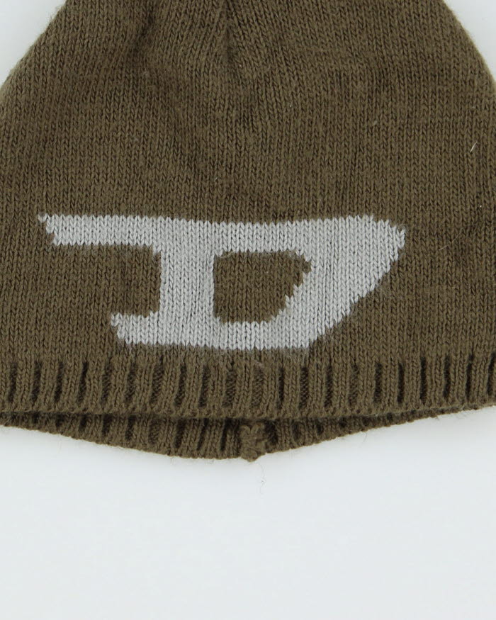 Vintage Y2K Diesel Skull Beanie - Small