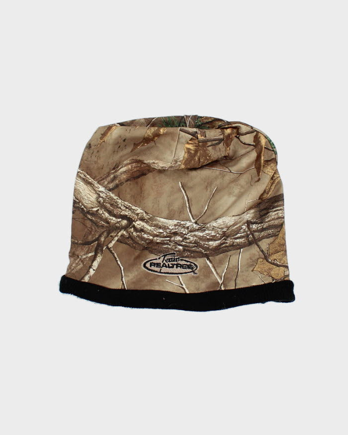 Vintage Y2K Real Tree Camo Reversible Skull Beanie - OS