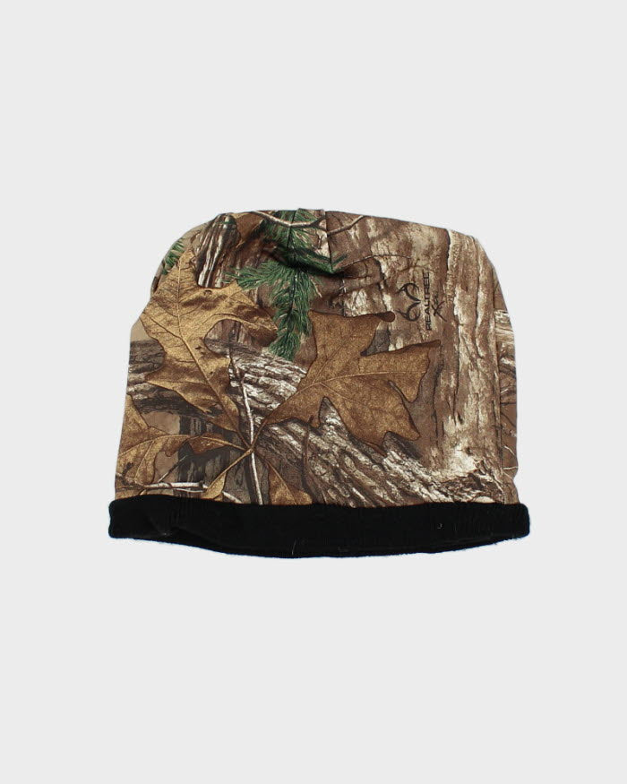 Vintage Y2K Real Tree Camo Reversible Skull Beanie - OS
