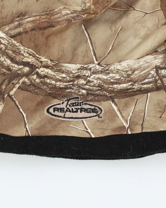 Vintage Y2K Real Tree Camo Reversible Skull Beanie - OS