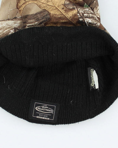 Vintage Y2K Real Tree Camo Reversible Skull Beanie - OS