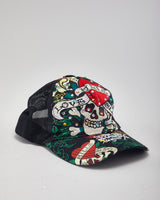 Vintage 2000's Ed Hardy Embroidered Trucker Cap - OS