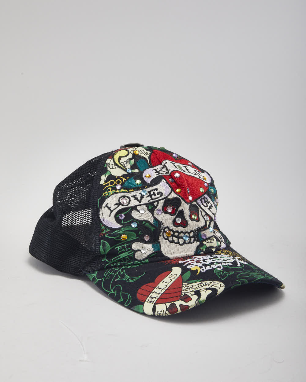 Vintage 2000's Ed Hardy Embroidered Trucker Cap - OS