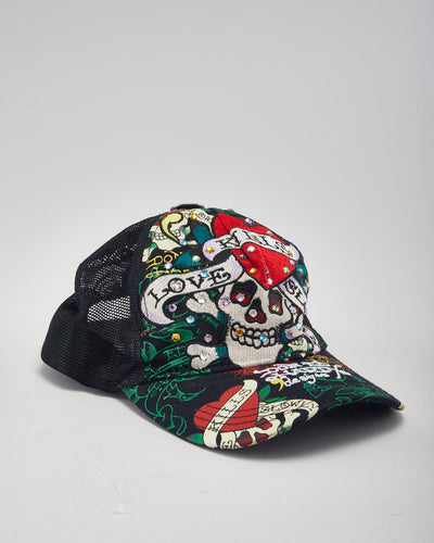 Vintage 2000's Ed Hardy Embroidered Trucker Cap - OS