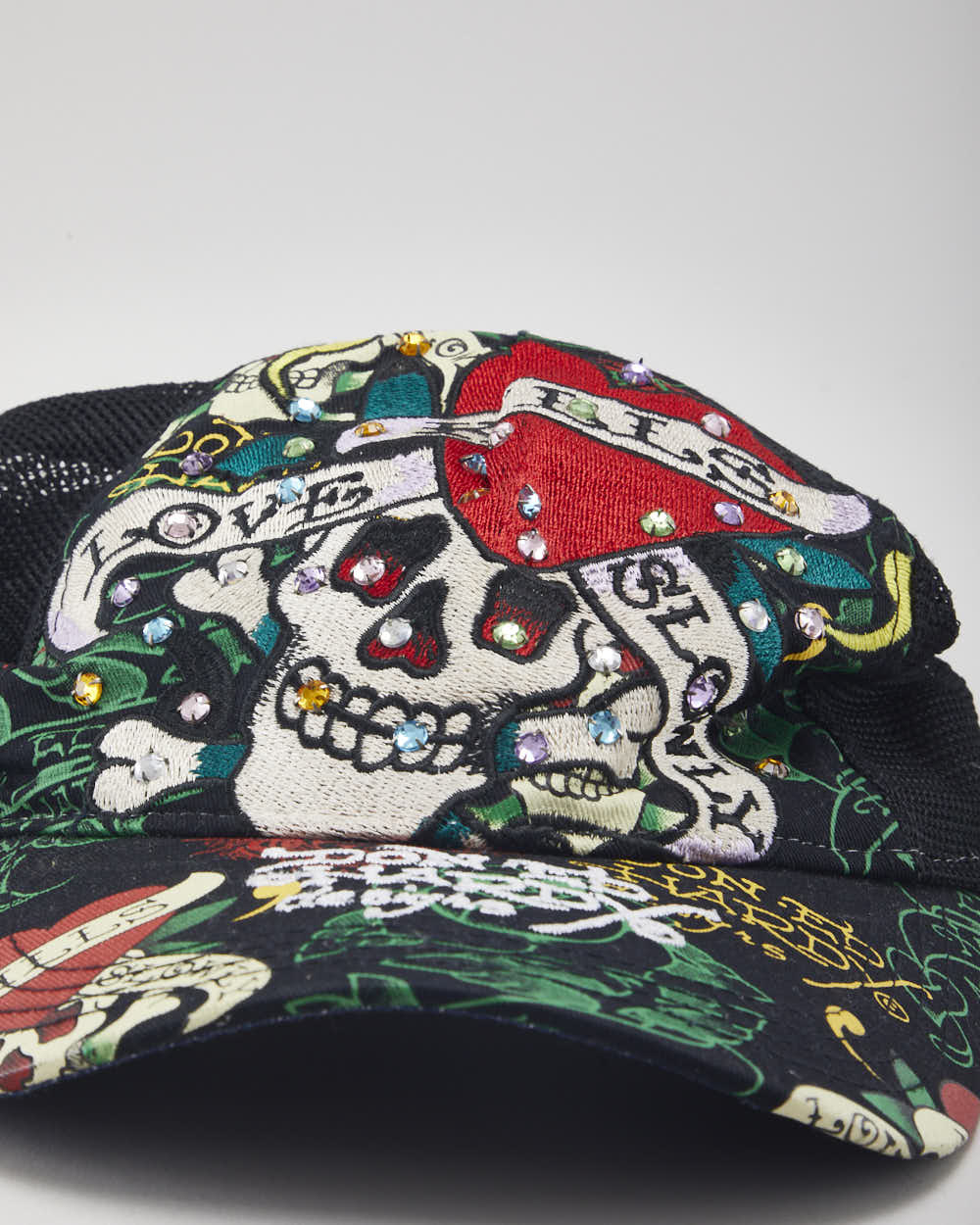 Vintage 2000's Ed Hardy Embroidered Trucker Cap - OS – Rokit