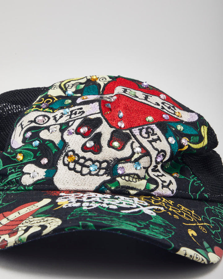 Casquette de camionneur brodée Ed Hardy vintage des années 2000 - OS – Rokit Casquette de camionneur brodée Ed Hardy vintage des années 2000 - OS – Rokit