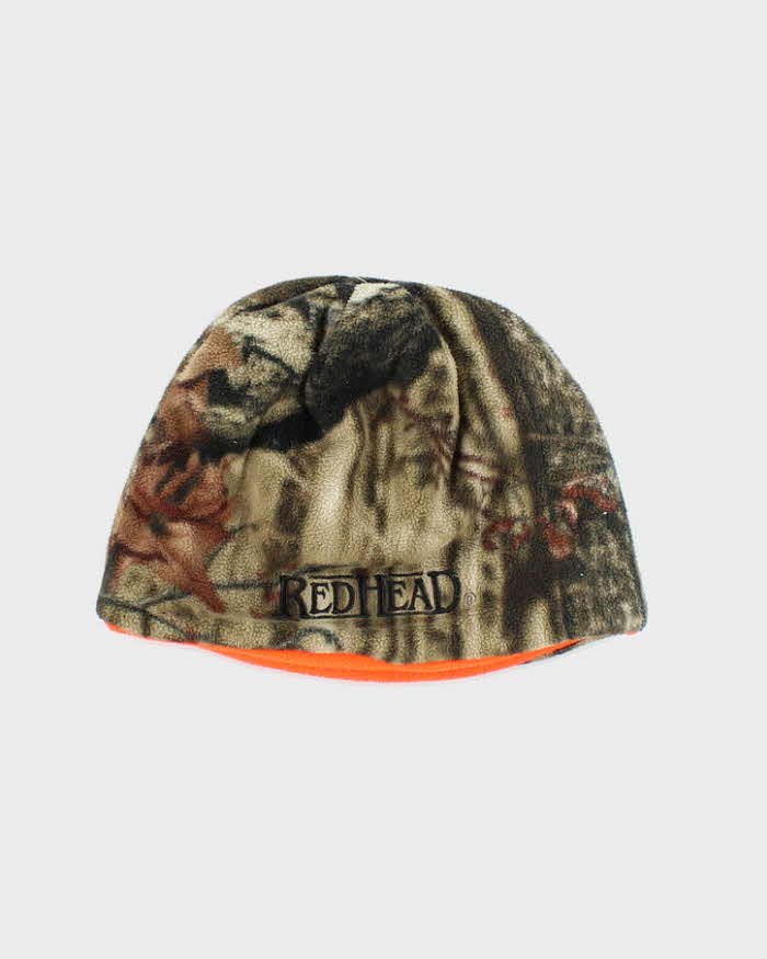 Vintage Y2K Red Head Camouflage Toque Beanie - OS