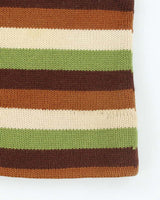 Vintage 70s Pure Virgin Wool Heavyweight Squared Toque Beanie - OS