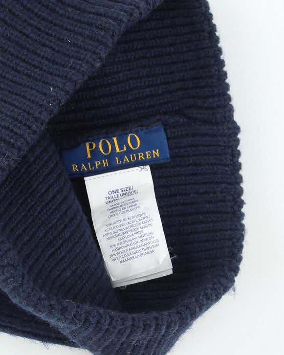 Vintage Ralph Lauren Embroidered Teddy Beanie - OS